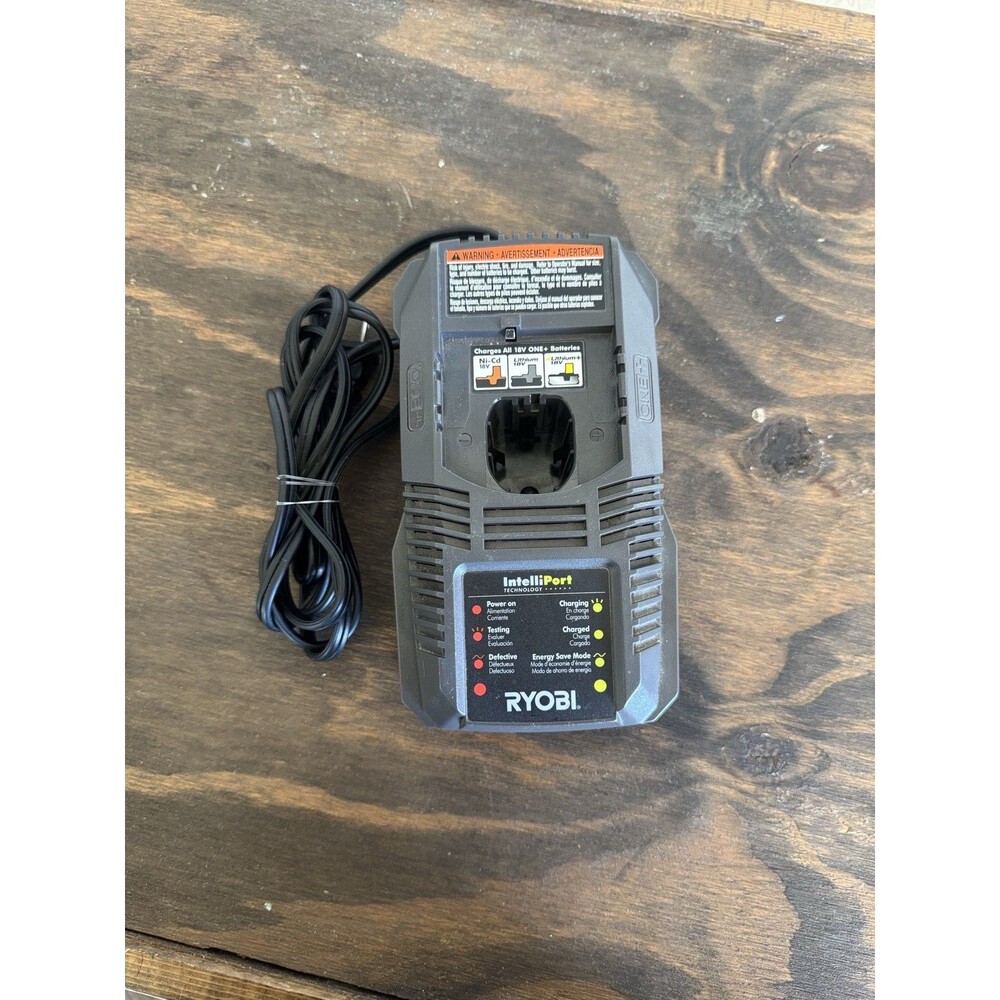 RYOBI P118 18V IntelliPort ONE+ Li-Ion Battery Charger ONLY, TESTED-WORKS, Drill